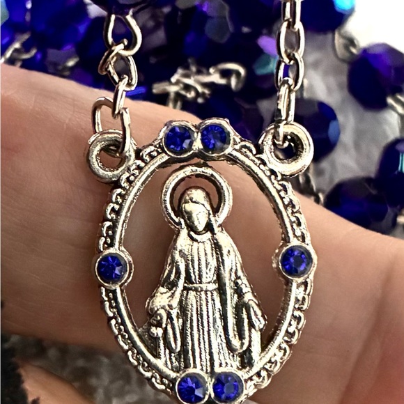 MIRACULOUS ROSARY blue iredescent - Picture 3 of 12